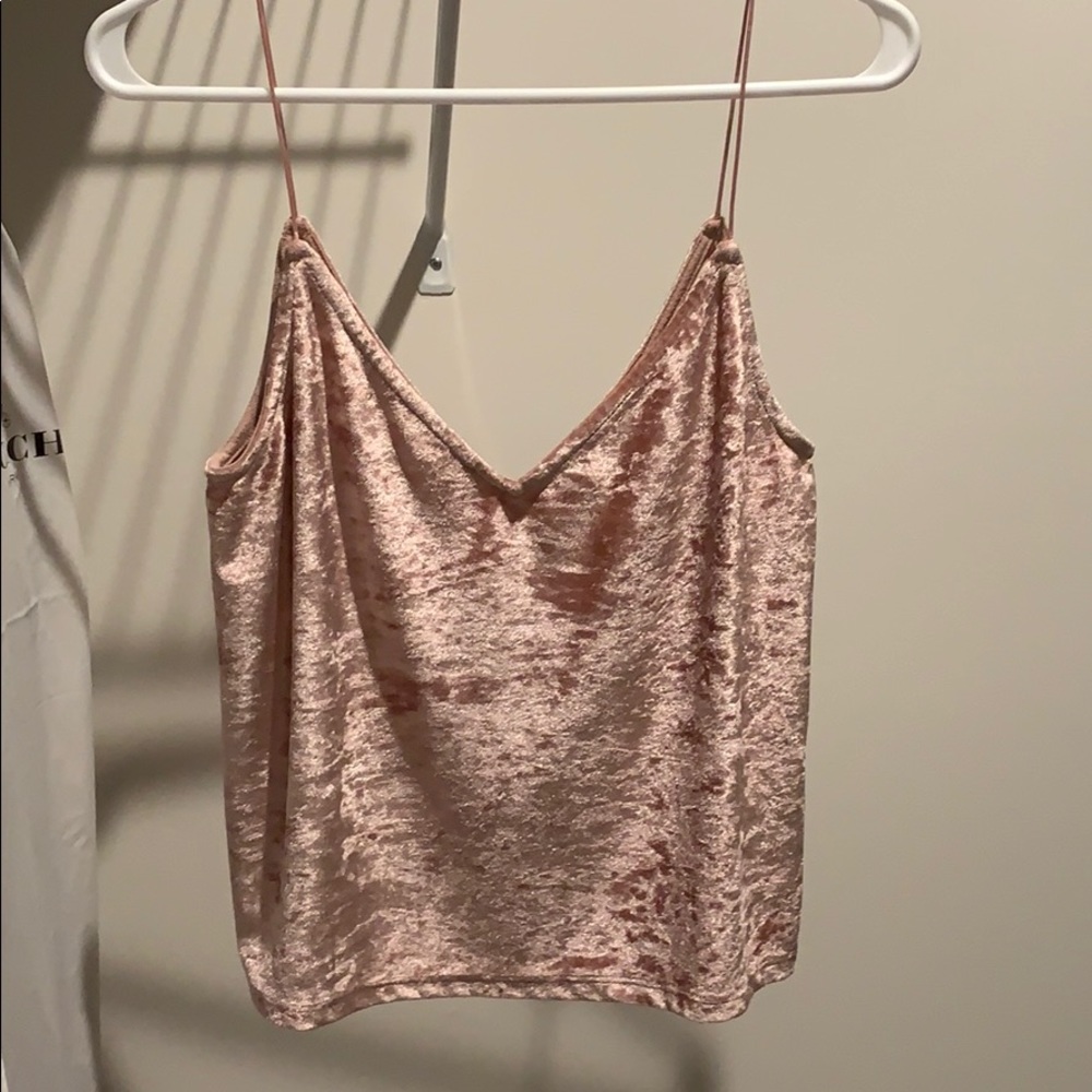 Pink Velvet tank top